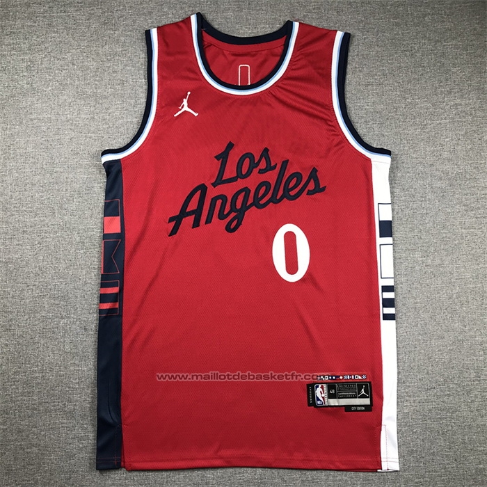 Maillot Los Angeles Clippers Russell Westbrook #0 Statement 2024-25 Rouge